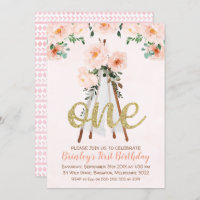 Invitation à l'anniversaire de la tribu BohoTribal