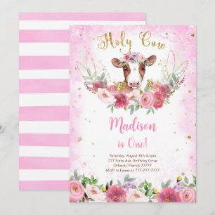 Invitation à l'anniversaire de la vache