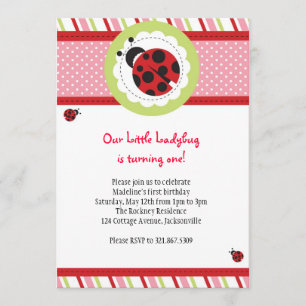 Invitation à l'anniversaire de Ladybug