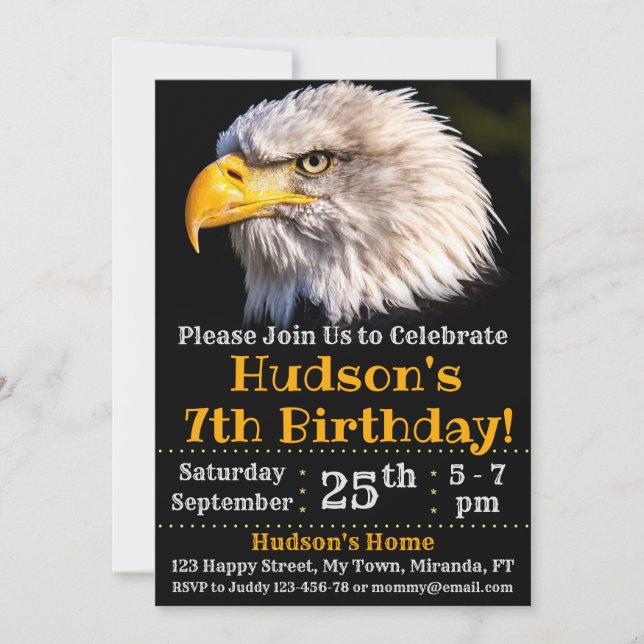 Invitation à l'anniversaire de l'aigle (Devant)