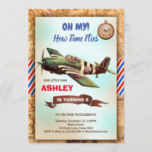Invitation à l'anniversaire de l'avion