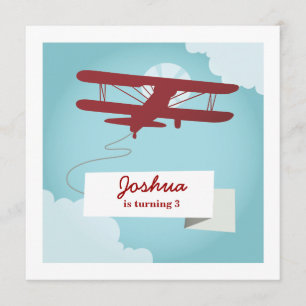 Invitation à l'anniversaire de l'avion