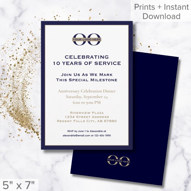 Invitation à l'anniversaire de l'entreprise avec l (Créateur téléchargé)