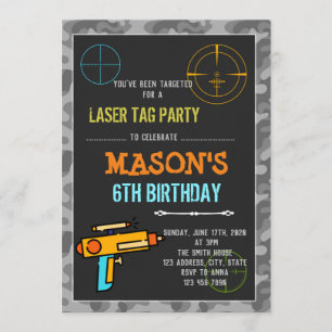 Invitation à l'anniversaire de l'étiquette laser D