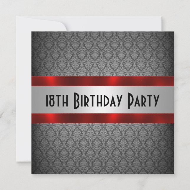 Invitation à l'anniversaire de l'homme (Devant)