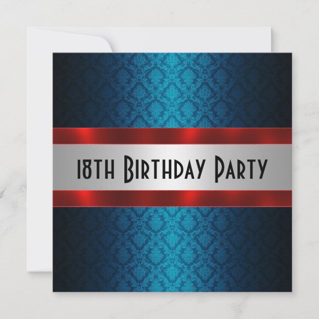 Invitation à l'anniversaire de l'homme (Devant)