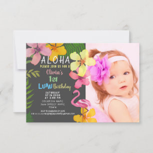 Invitation à l'anniversaire de Luau