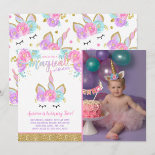 Invitation à l'anniversaire de l'Unicorn