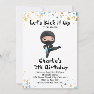 Invitation à l'anniversaire de Ninja - Ninja Party