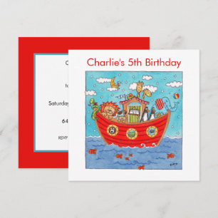 Invitation à l'anniversaire de Noé