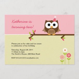 Invitation à l'anniversaire de Owl