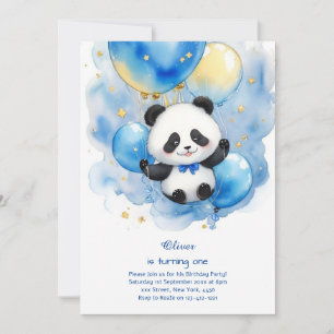 Invitation à l'anniversaire de Panda