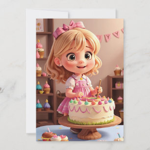 Invitation à l'anniversaire de poupée