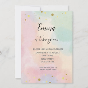 Invitation à l'anniversaire de Rainbow