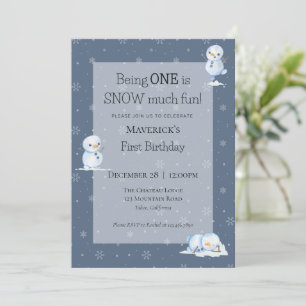Invitation à l'anniversaire de Snowman