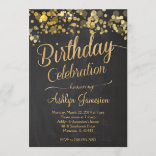 Invitation à l'anniversaire de Sparkle Parties sci