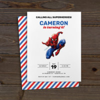 Invitation à l'anniversaire de Spider-Man