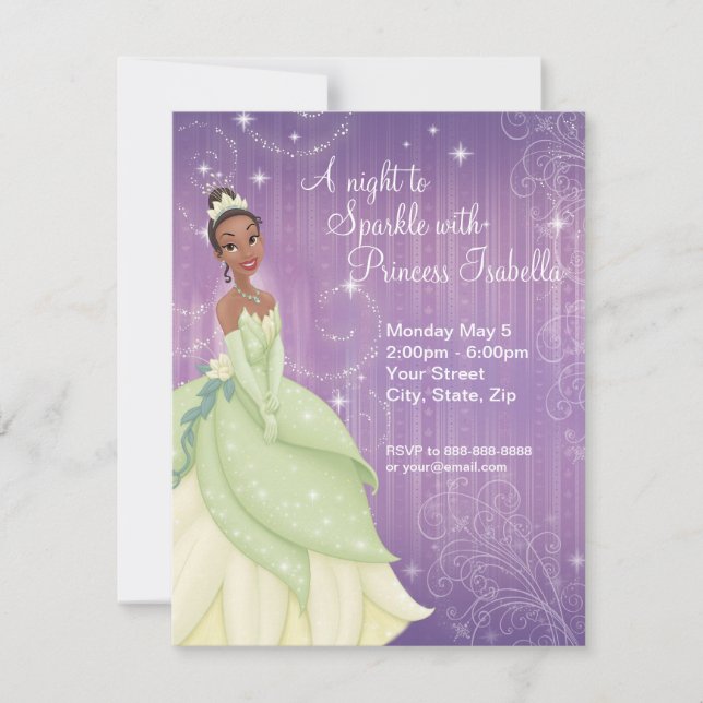 Invitation à l'anniversaire de Tiana (Devant)