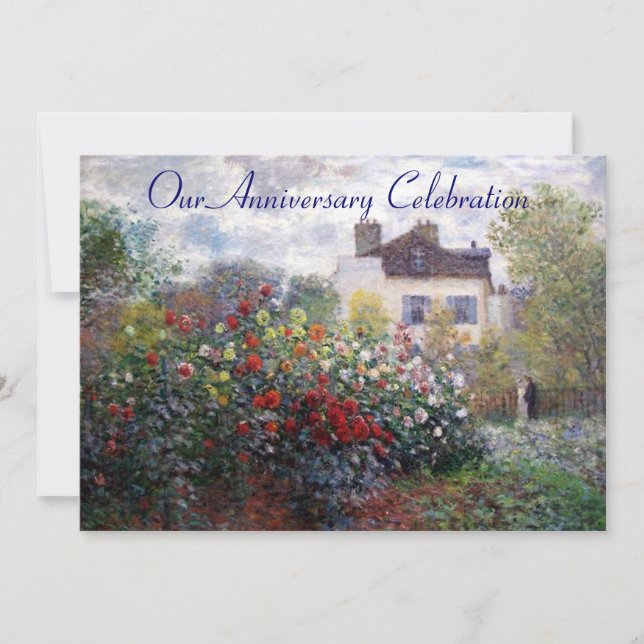 Invitation à l'anniversaire des fleurs du jardin d (Devant)