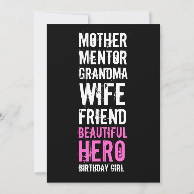 Invitation à l'anniversaire du 80e anniversaire -  (Devant)