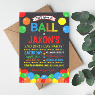 Invitation à l'anniversaire du bal