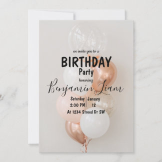 Invitation à l'anniversaire du ballon