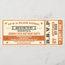 Invitation à l'anniversaire du Basket-ball Vintage