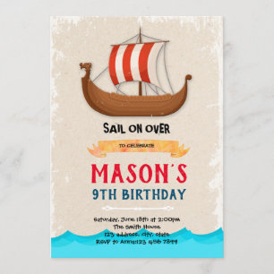 Invitation à l'anniversaire du bateau