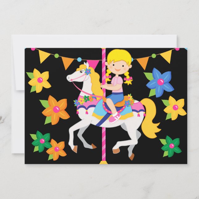 Invitation à l'anniversaire du Carousel de Blond G (Devant)