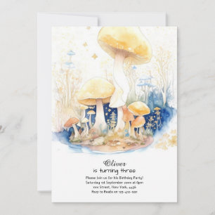 Invitation à l'anniversaire du champignon