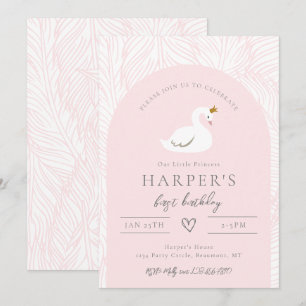 Invitation à l'anniversaire du cygne   Invitations