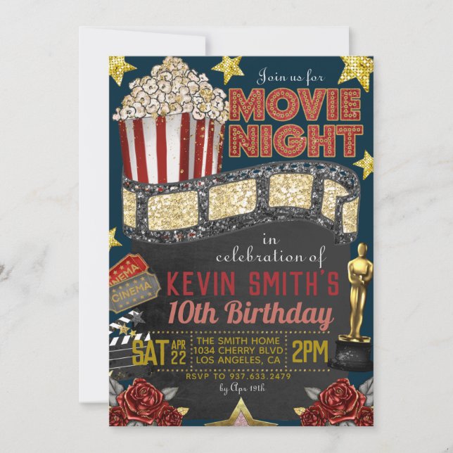 Invitation à l'anniversaire du film (Devant)