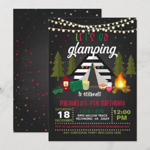 Invitation à l'anniversaire du flambeau - Noël