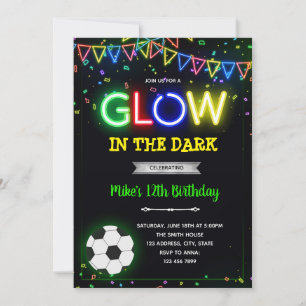 Invitation à l'anniversaire du football de footbal