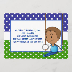 Invitation à l'anniversaire du gymnaste africain-a