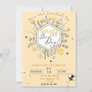 Invitation à l'anniversaire du jour de l'abeille