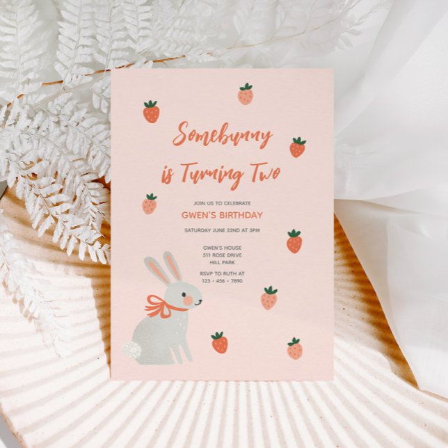 Invitation à l'anniversaire du lapin et de la frai (Créateur téléchargé)