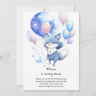 Invitation à l'anniversaire du loup