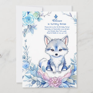 Invitation à l'anniversaire du loup
