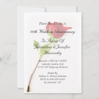 Invitation à l'anniversaire du mariage