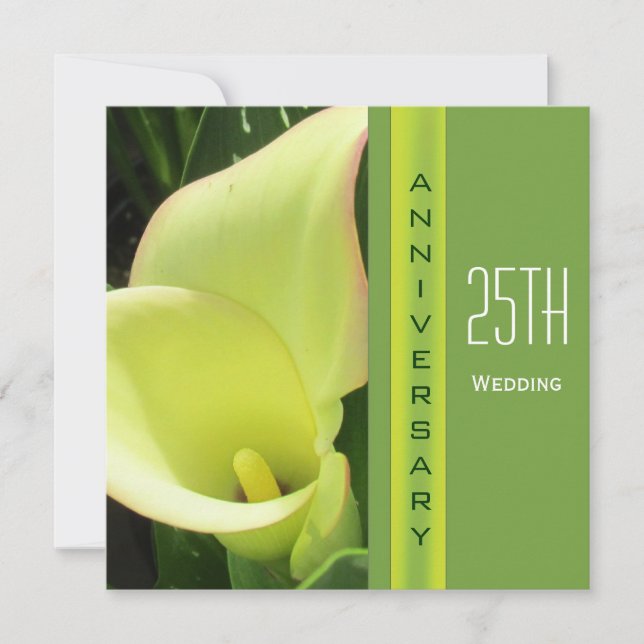 Invitation à l'anniversaire du Mariage de Calla Li (Devant)