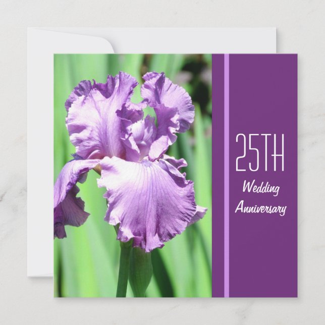 Invitation à l'anniversaire du Mariage de l'Iris v (Devant)