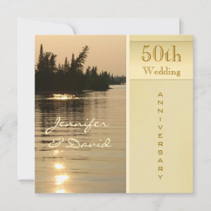 Invitation à l'anniversaire du Mariage d'or du cou