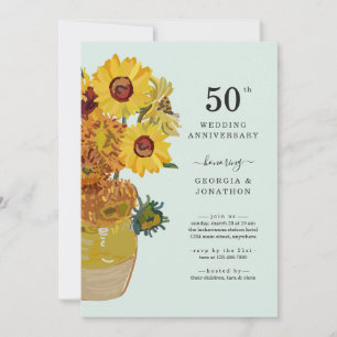 Invitation à l'anniversaire du Mariage Van Gogh Su