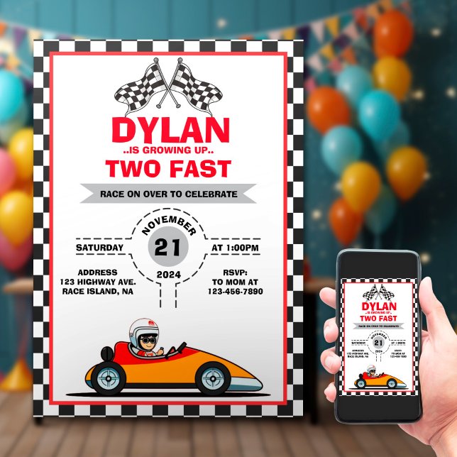 Invitation à l'anniversaire du meilleur coureur (Créateur téléchargé)