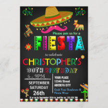 INVITATION À L'ANNIVERSAIRE DU MEXIQUE