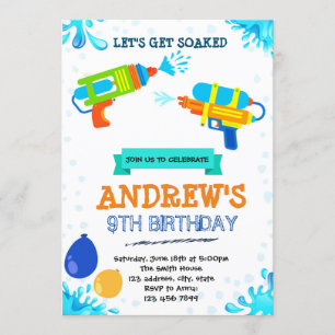 Invitation à l'anniversaire du pool de canons à ea