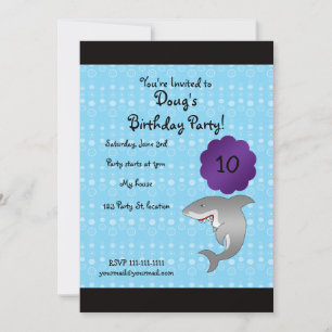 Invitation à l'anniversaire du requin