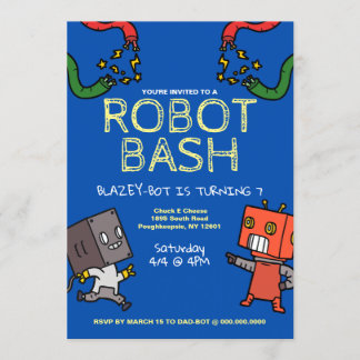 Invitation à l'anniversaire du robot Bash
