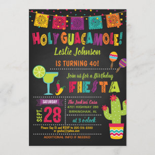 Invitation à l'anniversaire du Saint-Guacamole